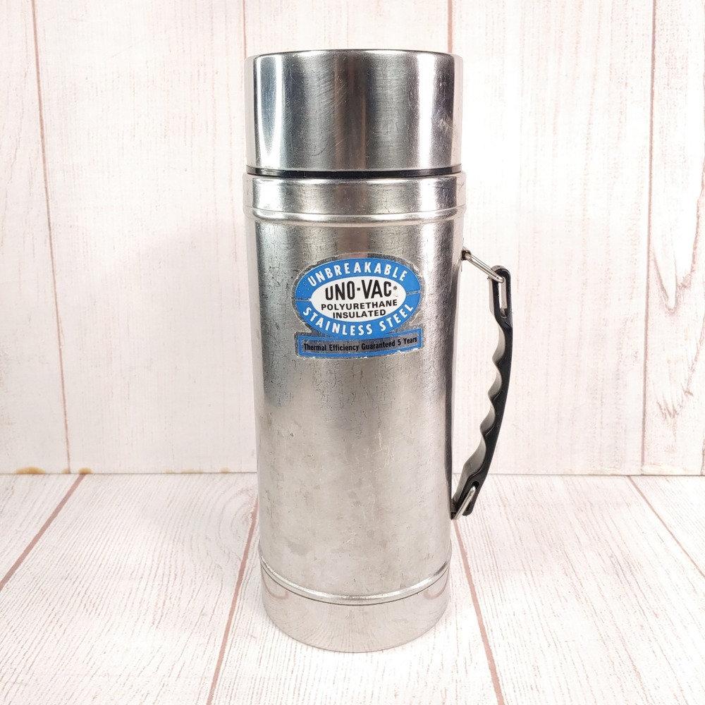 Uno-Vac 40oz Unbreakable Stainless Steel Thermos - Wide Insulated Vacuum Bottle